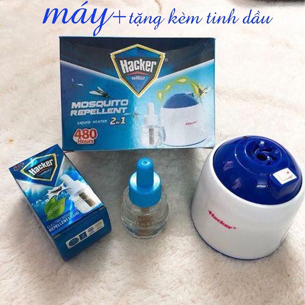 Máy đuổi muỗi HACKER loại 1 xông tinh dầu hacker 480h