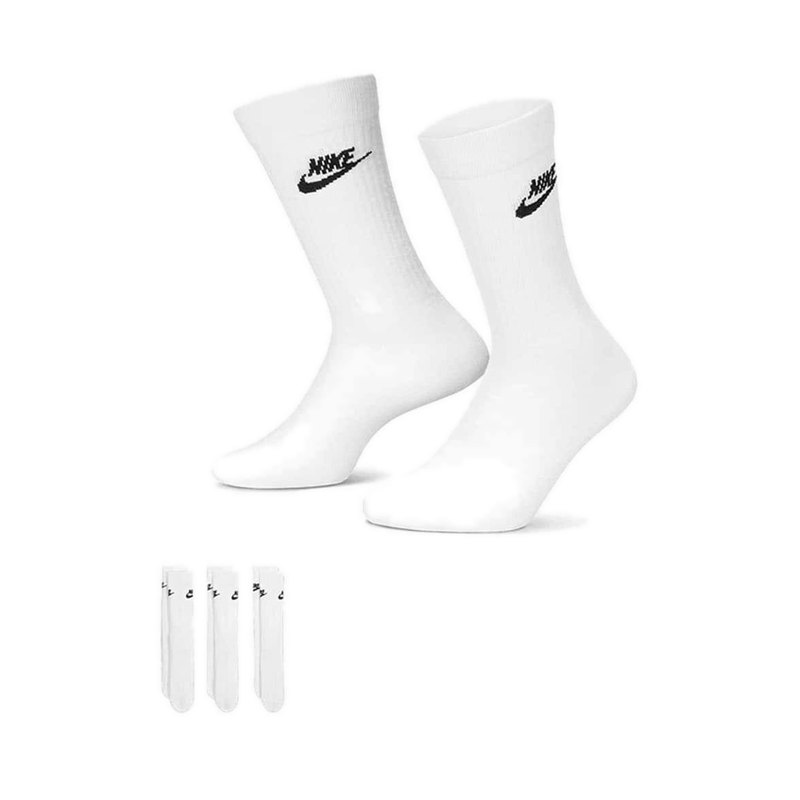 Nike nsw everyday essential cr unisex socks - white/black