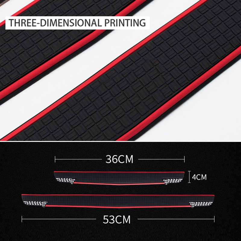 Universal Car Door Sill Protector Scuff Plate Cover - 5cm X 2m Anti-Scratch Strip, Black