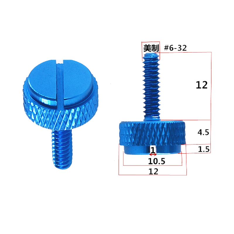 Aluminum%20Alloy%20Knurled%20Hand%20Tighten%20Thumbscrew%20Bolt%206-32%20Slotted%20Screw%20Computer%20Case%20Anodized%20Color%20Length%206.5/10/12mm%20-%20Image%205