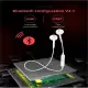 🎧Chất lượng âm thanh tốt🎧Vòng đeo cổ Tai nghe không dây bluetooth thể thao S6 Tai nghe âm thanh nổi Tai nghe Tai nghe nhét tai thể thao di động trong tai có micrô hoạt động với tất cả điện thoại di động. 