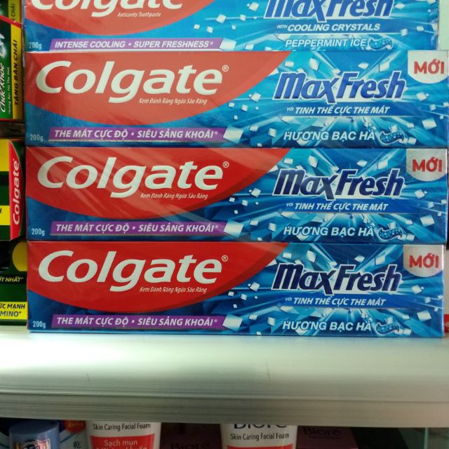 Lốc 3 tuýp KEM ĐÁNH RĂNG COLGATE MAX FRESH(hàng công ty 100%)