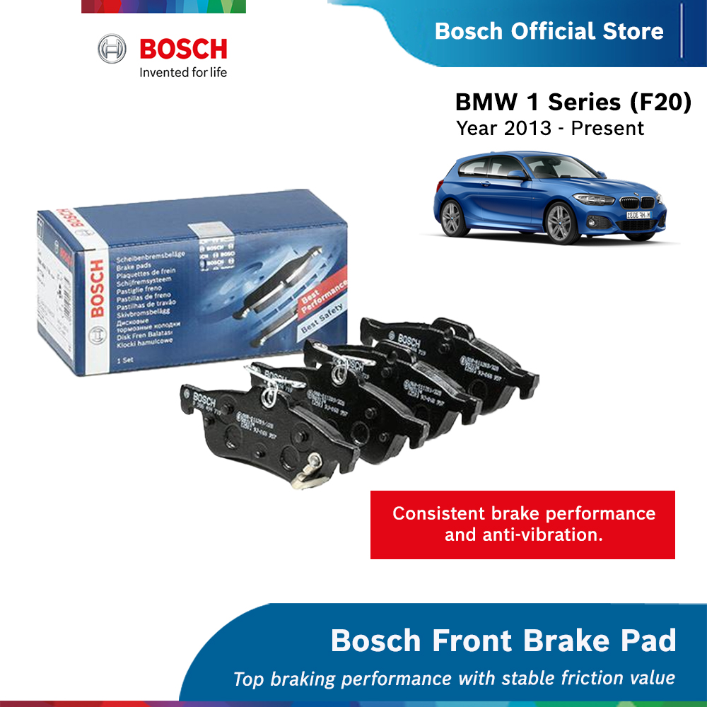 BOSCH Front Brake Pads BMW 1 Series 125i (F20) (year 2013 present