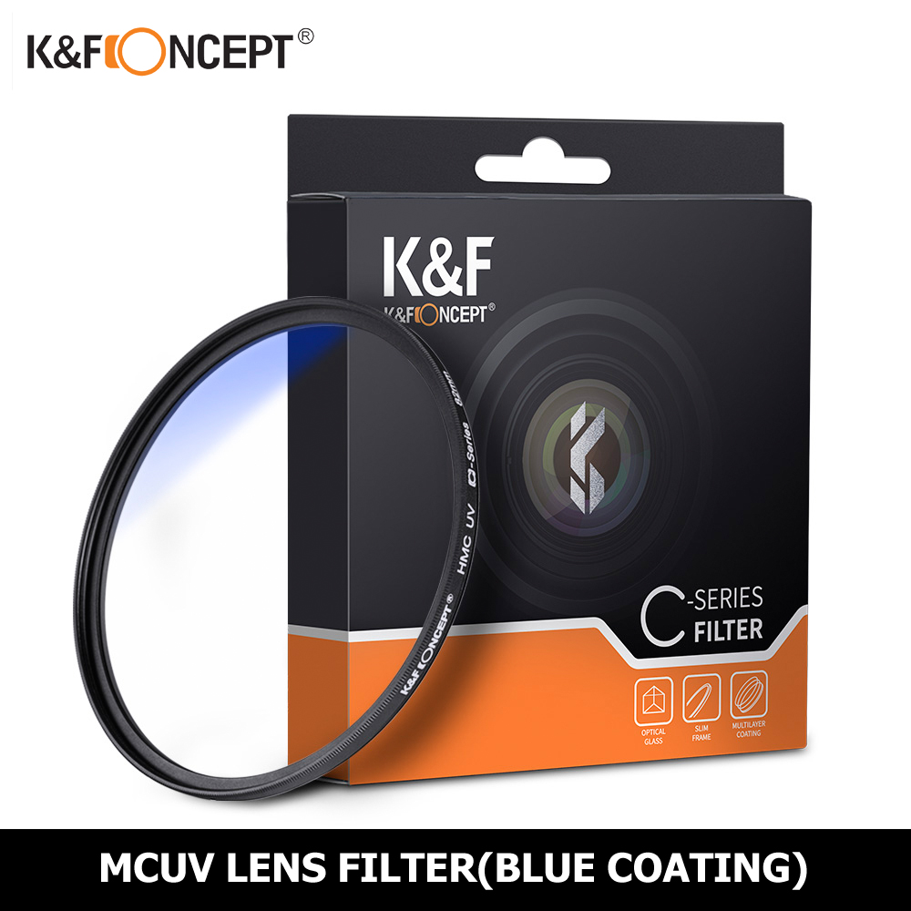 K&F Concept MCUV Blue Coating Lens Filter Ultra-Thin Frame