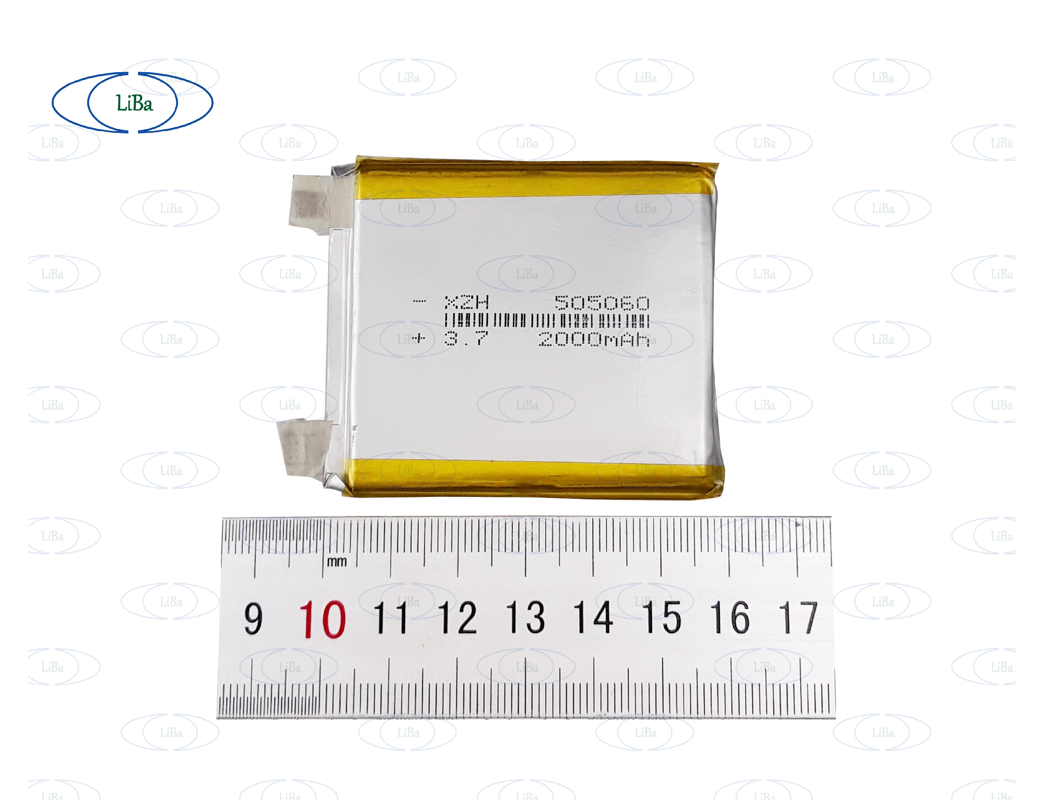 Lithium polyme 3.7v 2000mah 5 x 50 x 60 mm _ liba