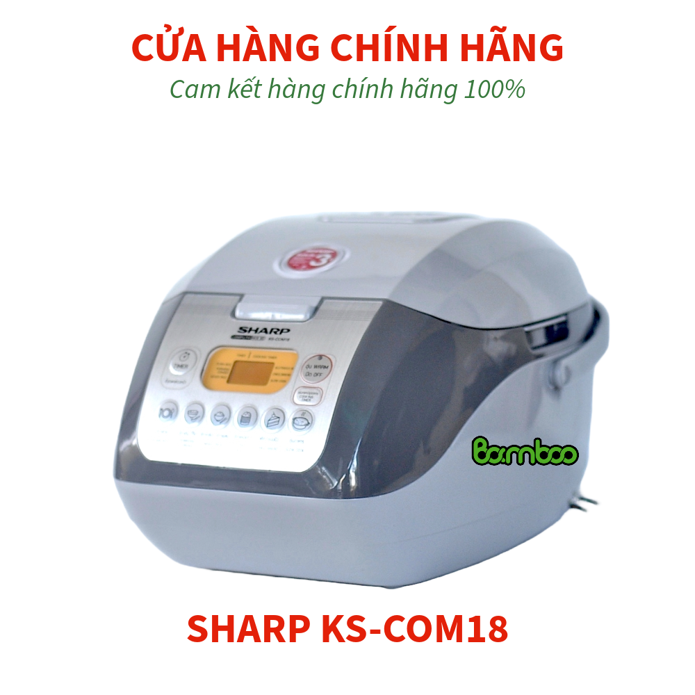 Nồi Cơm Điện SHARP KS-COM18 11.8 Lít Đa Chức Năng - Nhập Khẩu Thái Lan