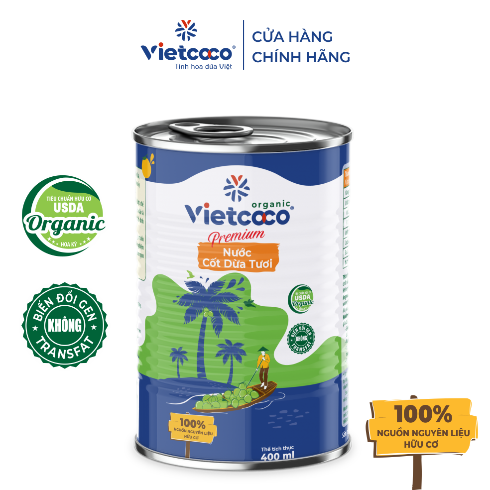 Nước cốt dừa hữu cơ 400ml