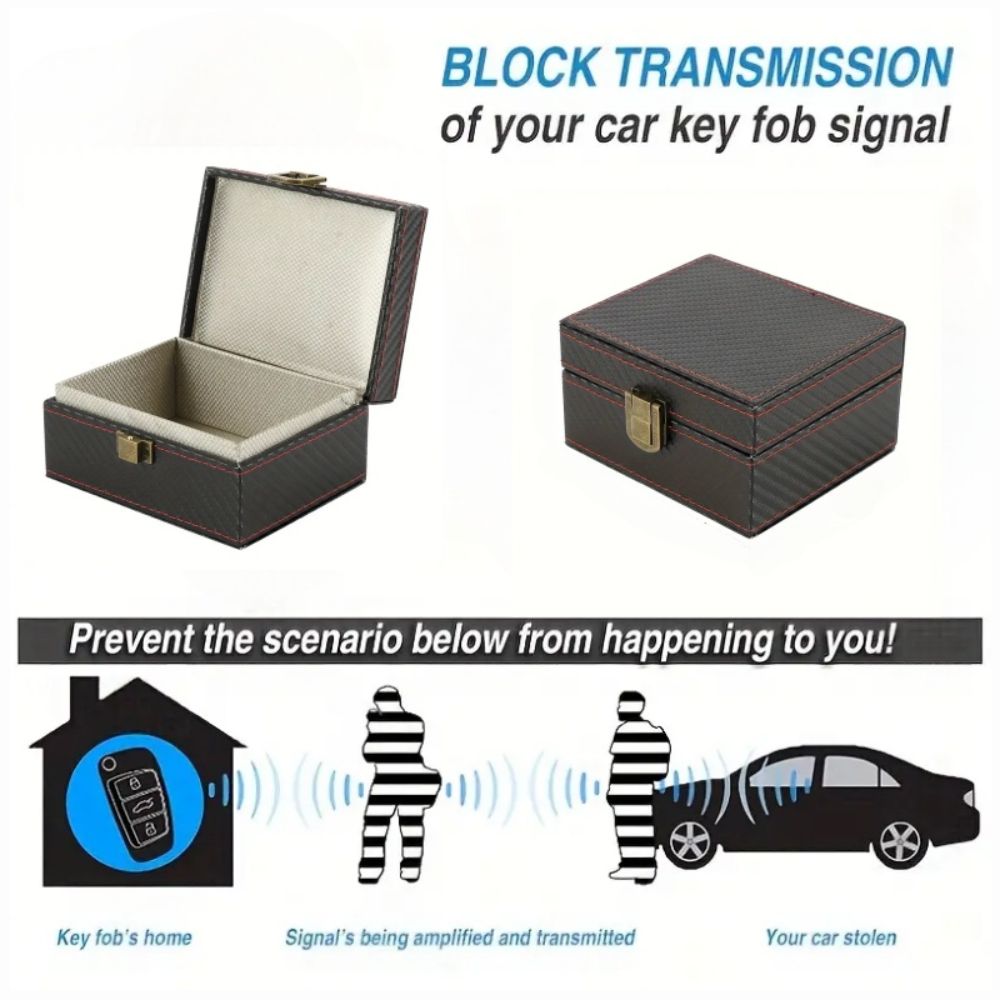 Rfid Box RFID Box Key Fob Protector Faraday Box Anti-Theft Safety Signal Blocker ...