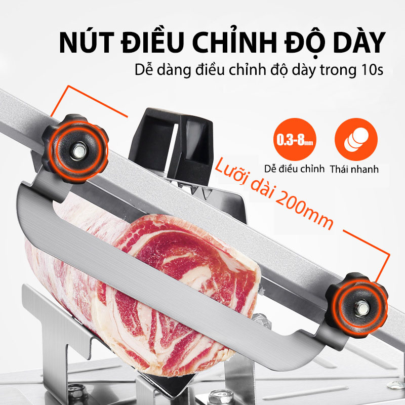 Dao Thái Thịt Đông Lạnh, Máy Cắt Thịt Đa Năng ( Ảnh Thật)