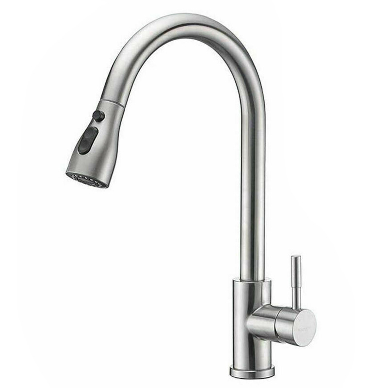 Stainless Steel Faucet Pullout Rotating Kitchen Hot And Cold Faucet