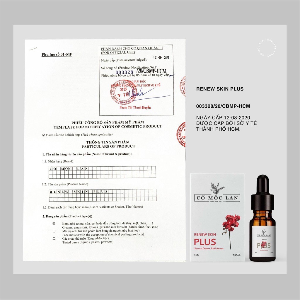Renew skin Cổ Mộc Lan 20ml