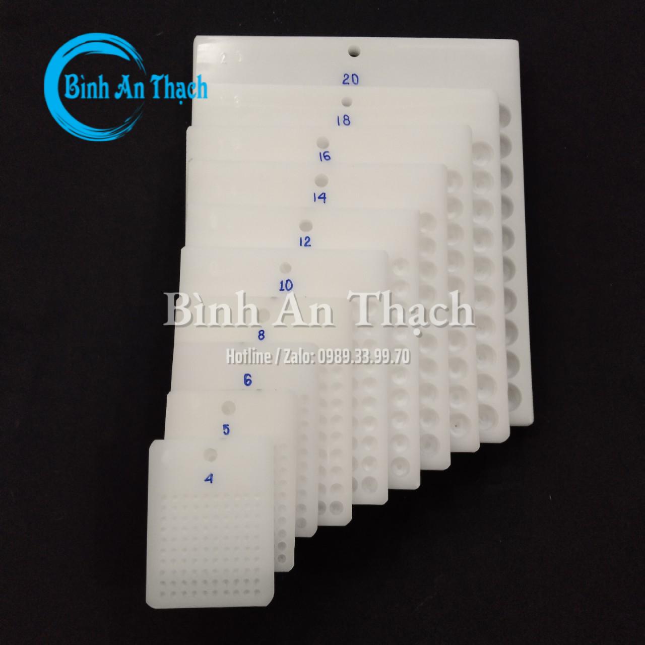 Khay Đếm Hạt Chuỗi 100 Viên Dùng Đếm Hạt Gỗ, Hạt Đá, Pha Lê, Hạt Chuỗi