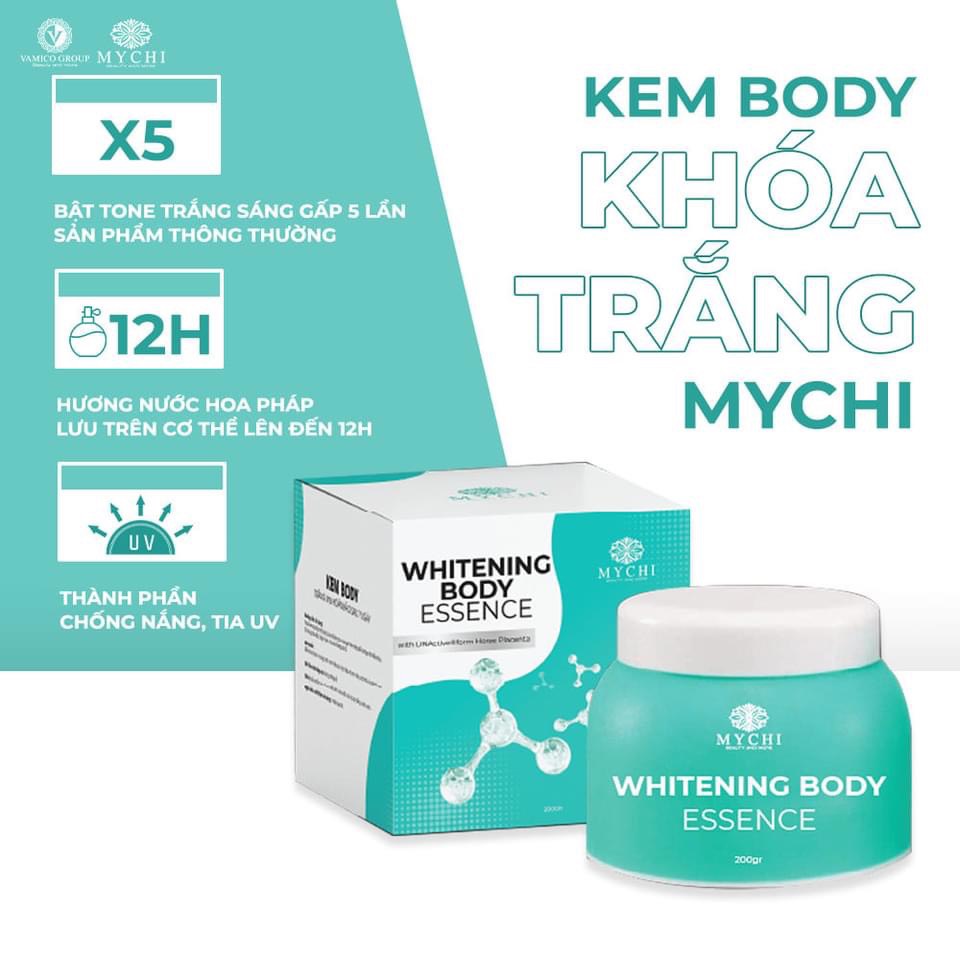 Kem body khóa trắng Mychi - kem body mychi