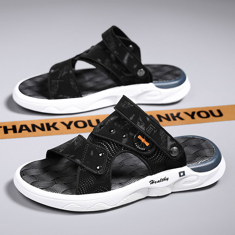 VASIBAEN Men's shoes sandals beach shoes 2023 new summer cool casual wild open-toed men's sandals