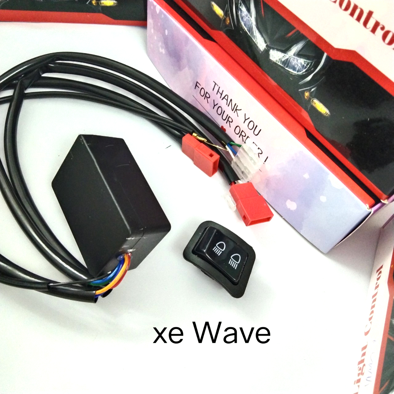Mạch công tắc tắt đèn wave alpha có công tắc passing nhấp nháy đèn pha
