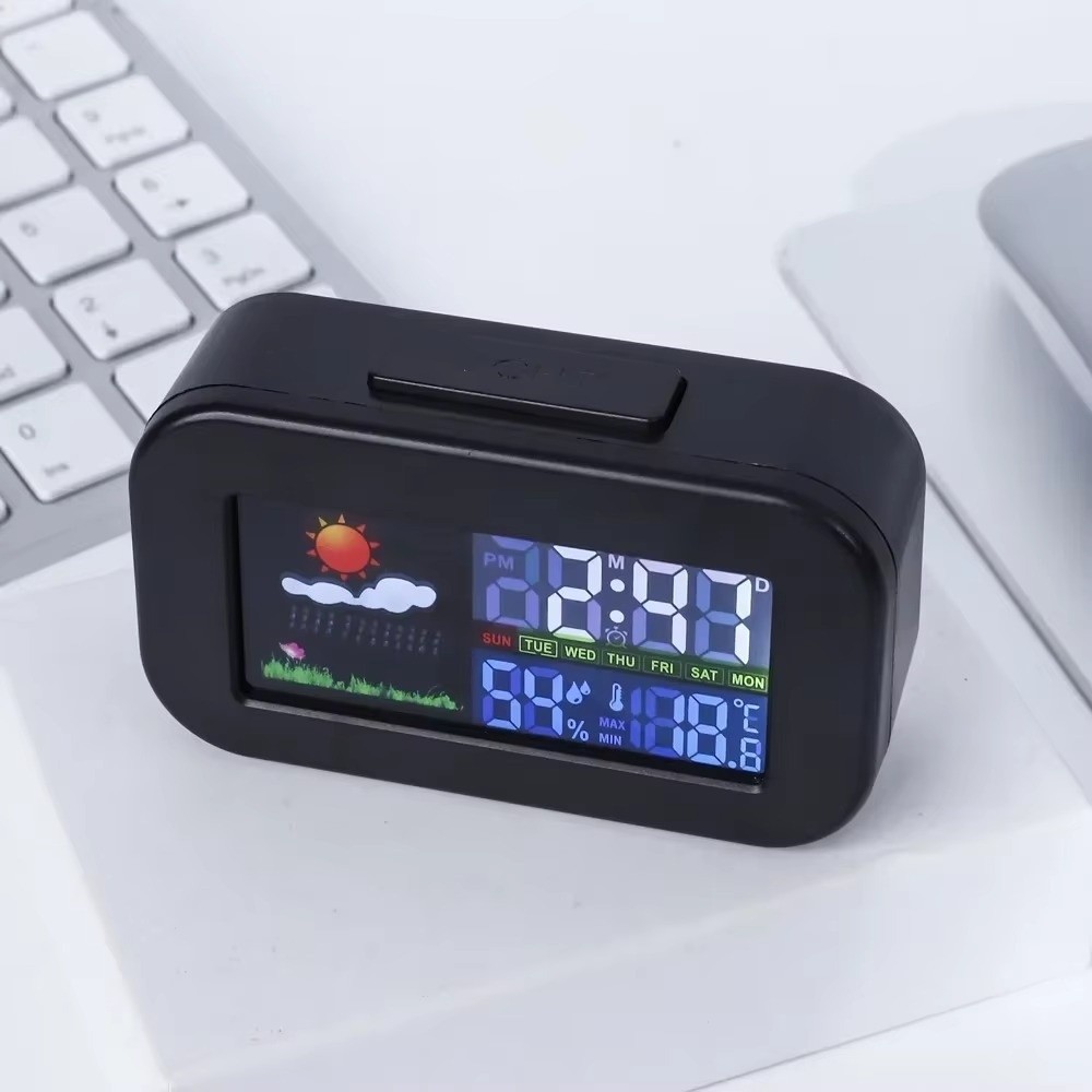 Portable Color Display Weather Station Clock Backlit Display ...