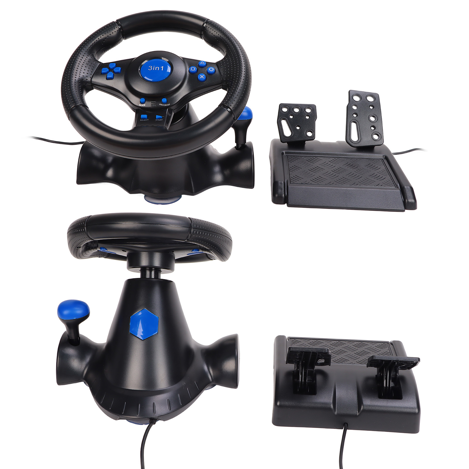 Racing Wheel 2 Axes PC Gaming Racing Wheel for PS3