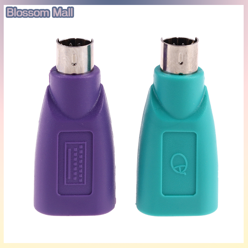 [Blossom] 1Pair Keyboard Mouse PS2 to PS 2 USB Adapter Converter for usb Keyboard Mouse