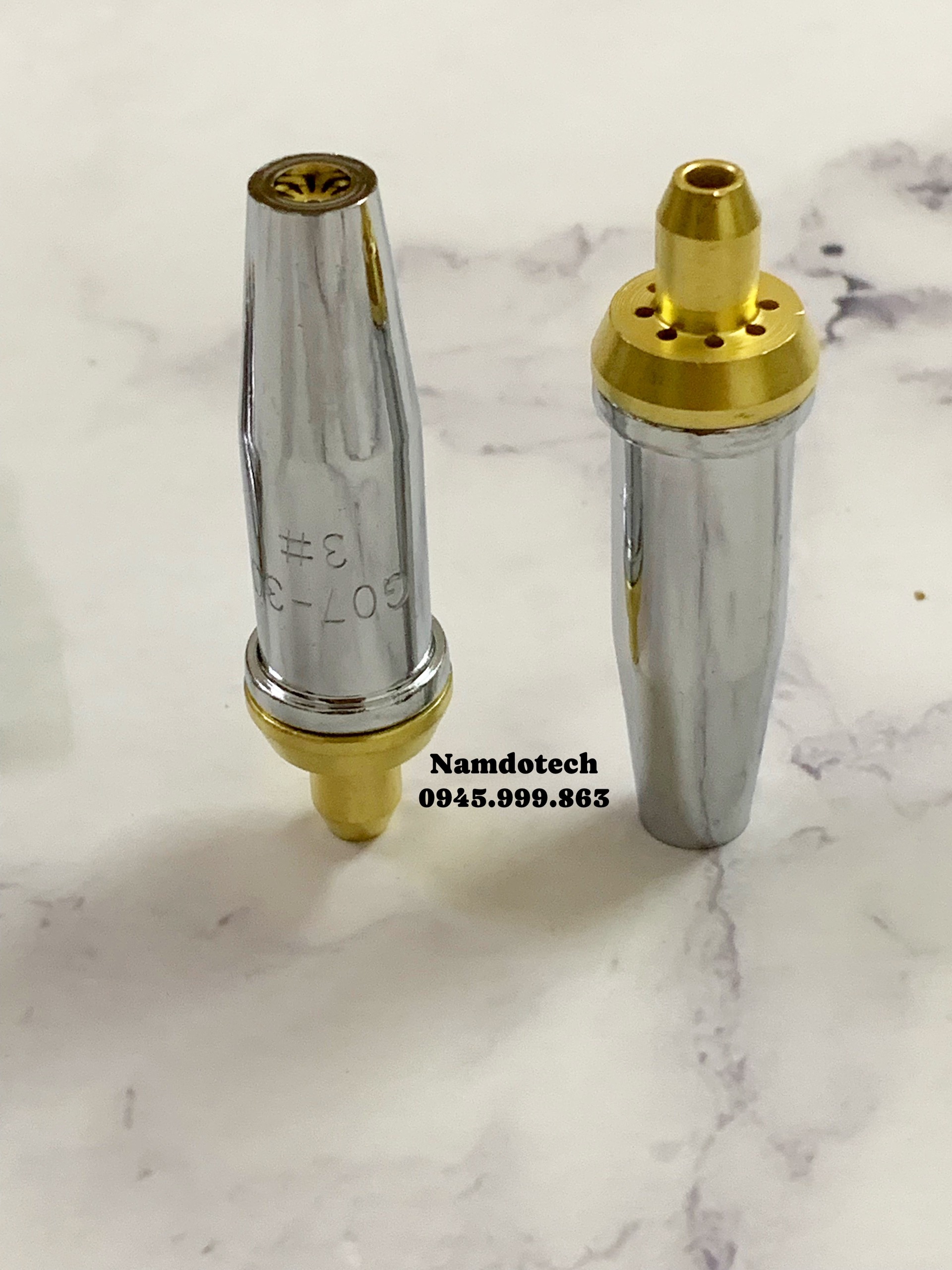 BÉC CẮT OXY GAS G07-30 INOX SỊN ĐẸP SỐ 1-2-3