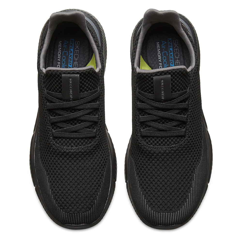 Skechers Men USA Street Wear Ingram Shoes 65867-BBK Mesh