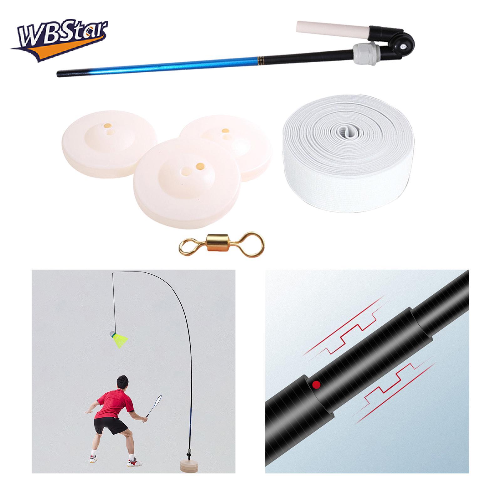 WBStar Premium Badminton Self Training Device Self-Study Aids Badminton Trainer Backyard Auto Rebounding Exerciser Exercising Machine