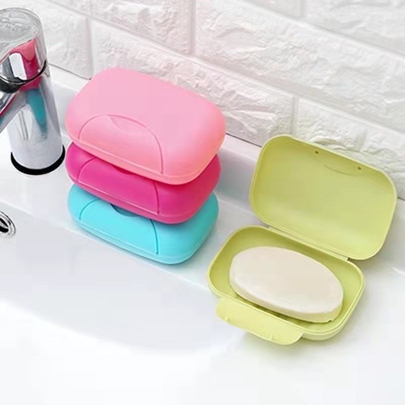 HNTOB Travel Soap Dish Box Holder Container Soap Box case Candy Colored