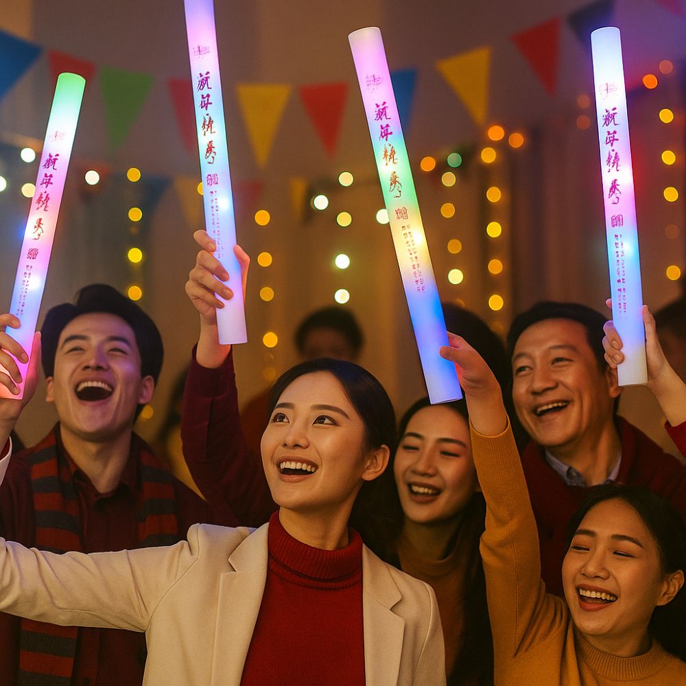Luminous Stick Colorful Sponge Glow Stick Handheld Flashing LED Glow ...