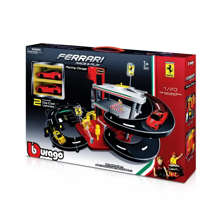 Let op diefstal Verpersoonlijking Bburago Ferrari Race & Play Parking Garage Playset | Lazada Singapore