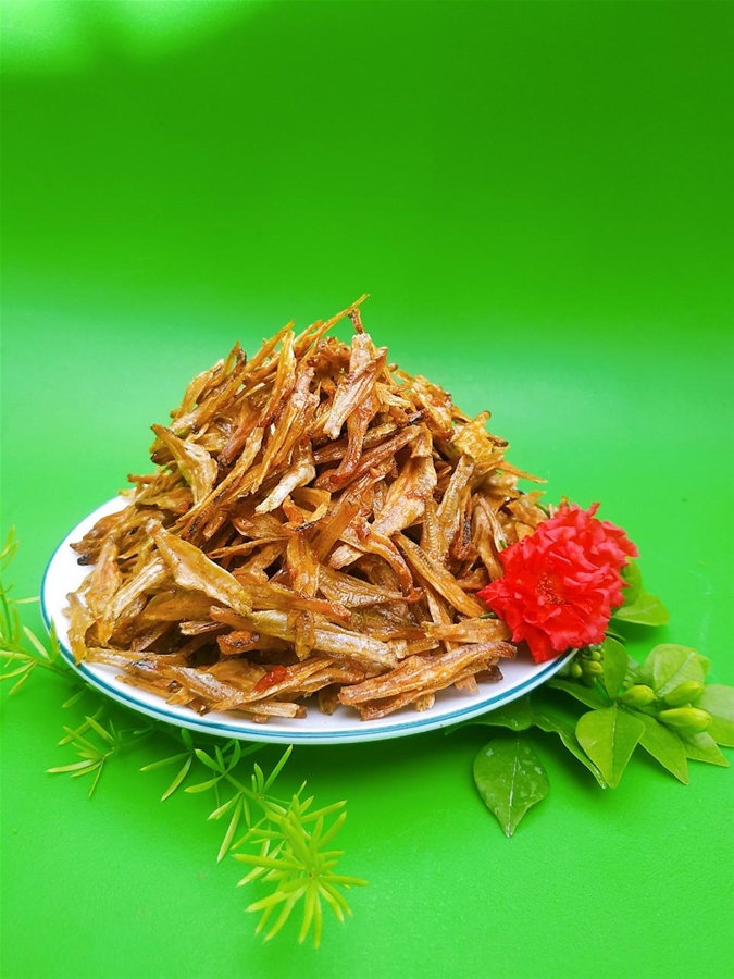 CÁ CƠM SẤY GIÒN ĐẦM SEN - 150gr