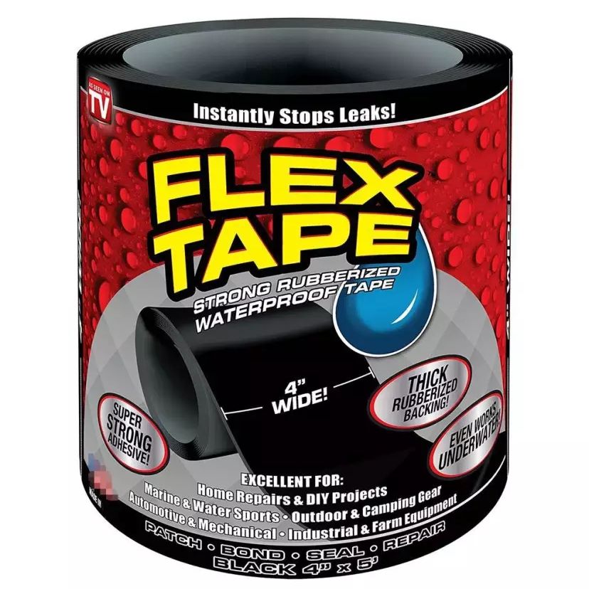 Super%20Strong%20Flex%20Plastic%20Patching%20WATERPROOF%20Tape%20Powerful%20Adhesive%20with%20a%20Thick,%20Flexible%20Rubberized%204"%20(Fwpt)%20-%20Image%203