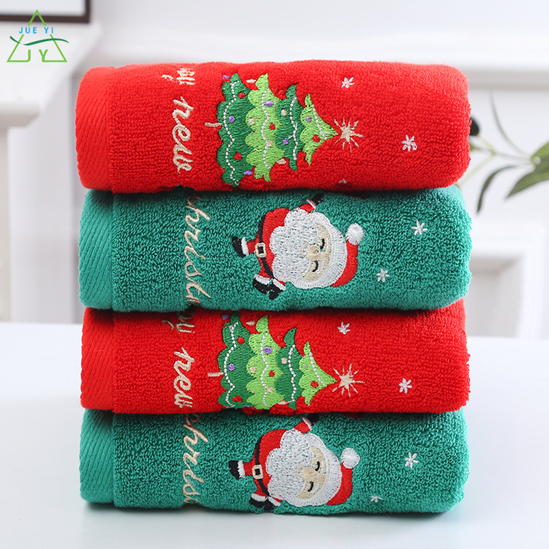KS Christmas towel pure cotton face towel Santa Claus New Year gift