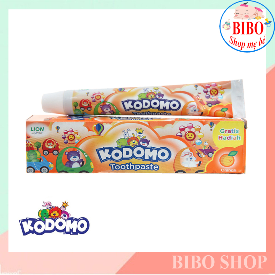 Kem Đánh Răng Trẻ Em Kodomo Thái Lan - 45g có nhiều mùi hương trái cây cho bé dễ chịu