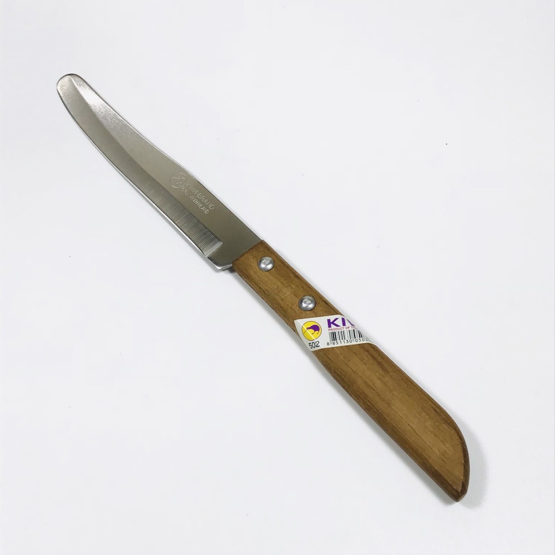 Dao gọt trái cây kiwi cán gỗ mũi tròn - 502