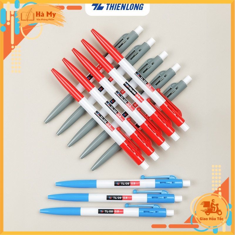 (Hộp 20 Cây) Bút Bi Thiên Long TL-08 Ngòi 0.8mm