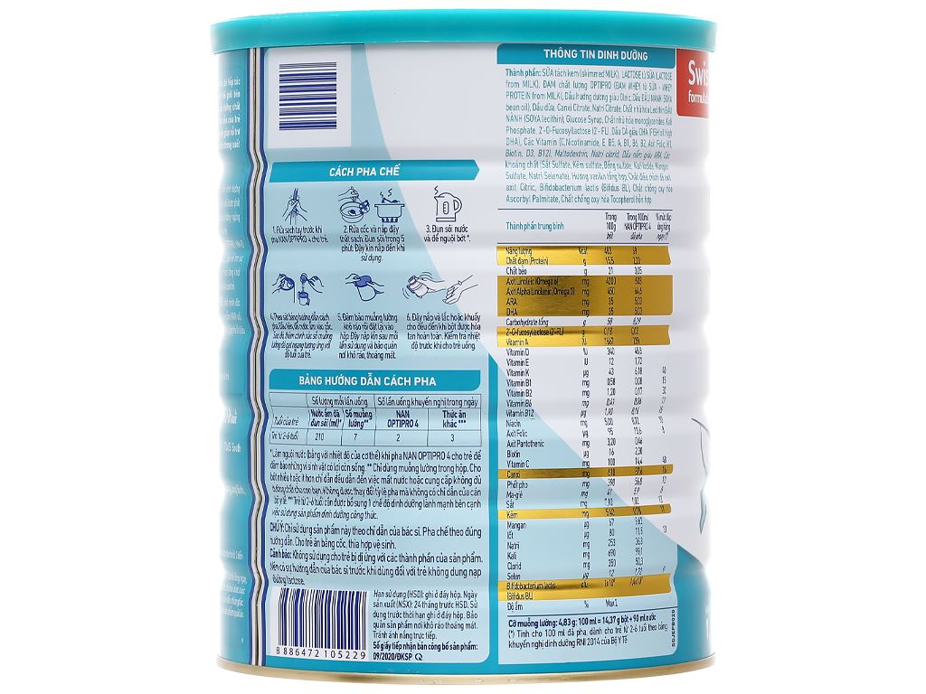 Sữa bột Nan optiro 4 1.7kg 2_6 tuổi [Date 2026]