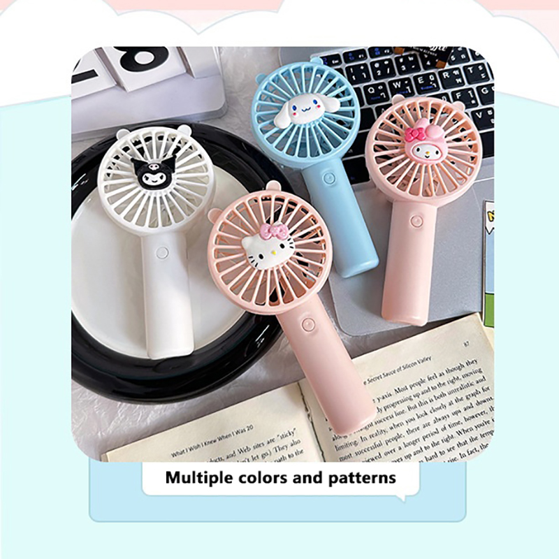 Mini%20Fan%20Cartoon%20Cinnamoroll%20Hello%20Kitty%20Kuromi%20Melody%20Handheld%20Fan%20DIY%20Sticker%20BANGCHEN%20-%20Image%204