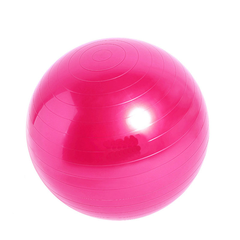 PVC thickened yoga ball 45cm55cm 65cm yoga studio fitness ball 75 glossy matte pilates ball