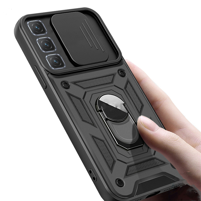 Phone case infinix Hot 50 Pro 50i Armor Ring Case Cover Adsorb Car Holder Shockproof Camera Protection Cover Back Cover infinix Hot 50i 50Pro
