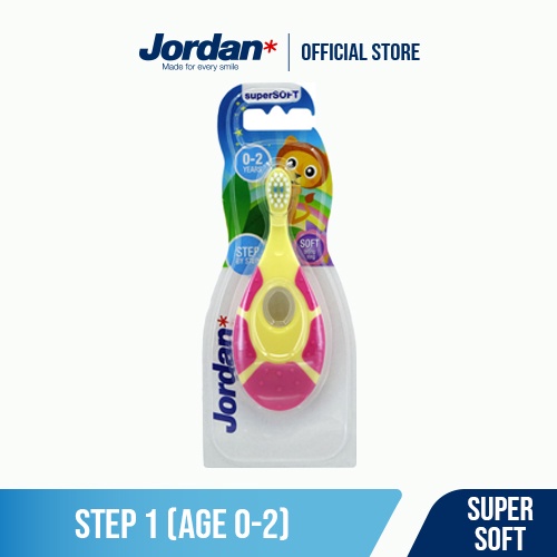 Kem đánh răng cho trẻ em 0-5 tuổi vị dâu Jordan Step 1 và Bàn chải đánh răng Jordan Step 1