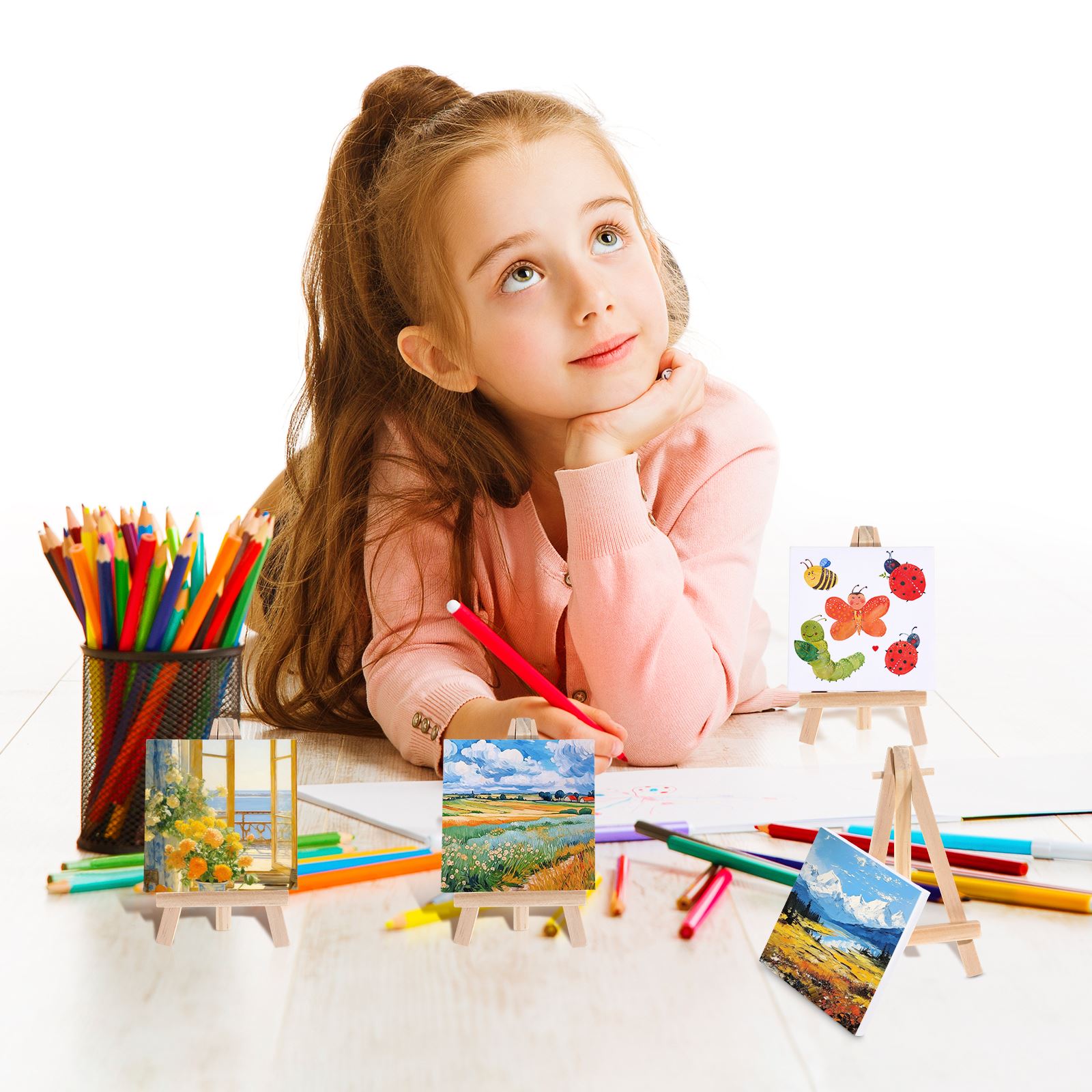 6%20Sets%20of%20Mini%20Stretched%20Canvas%20And%20Easel%20Blank%20Art%20Boards%20Wooden%20Painting%20Board%20For%20Kids%20Drawing,%20Painting%20And%20DIY%20Graffiti%20-%20Image%205