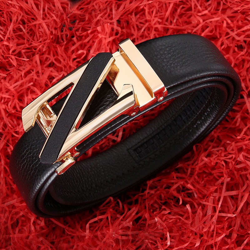 Dây nịt nam khóa tự động dây da mặt thiết kế ô tô cách điệu cao cấp TOPETM1