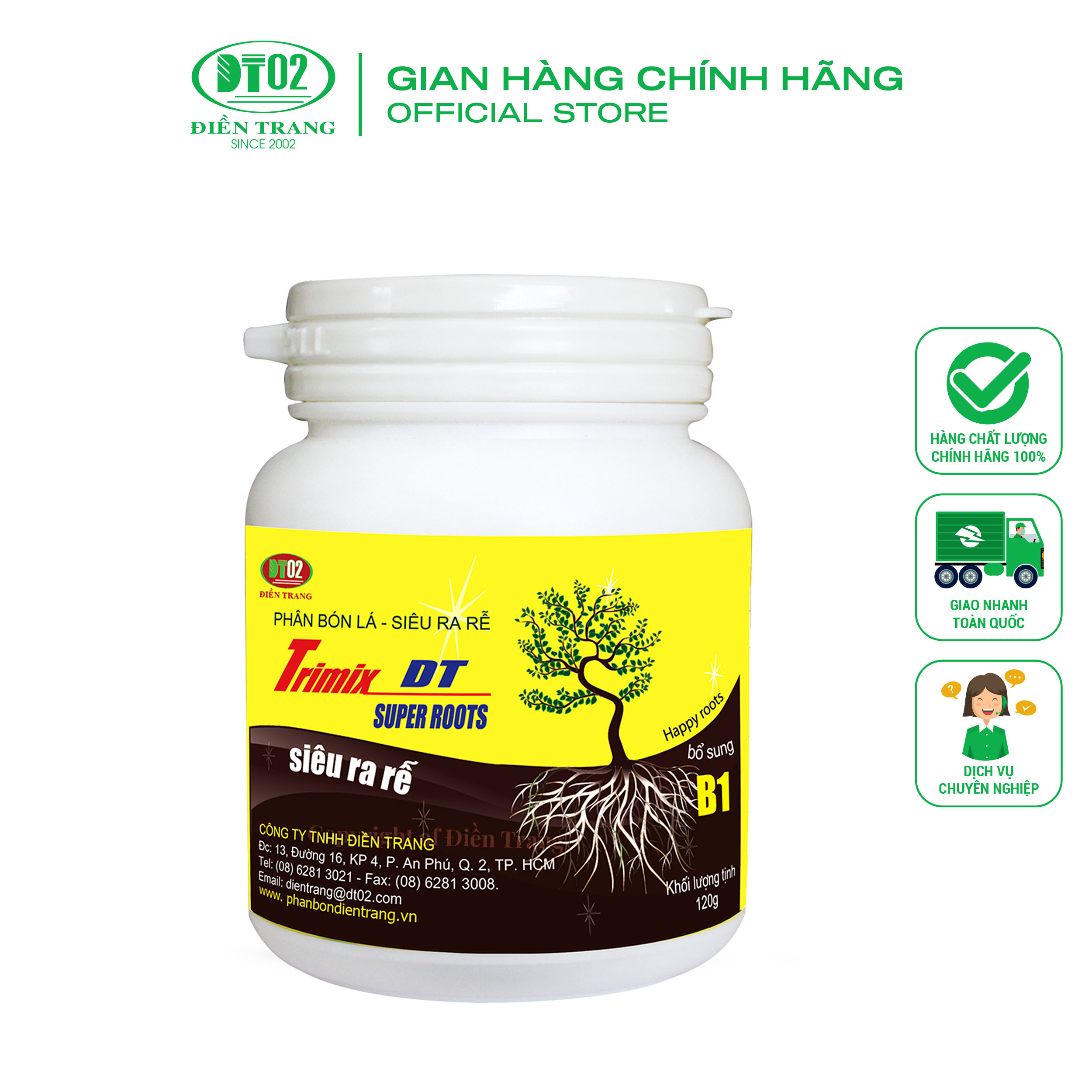 Phân bón lá TRIMIX-DT siêu ra rễ 120g