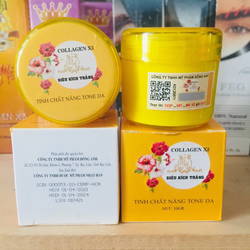 KEM KÍCH TRẮNG COLLAGEN ĐÔNG ANH X3