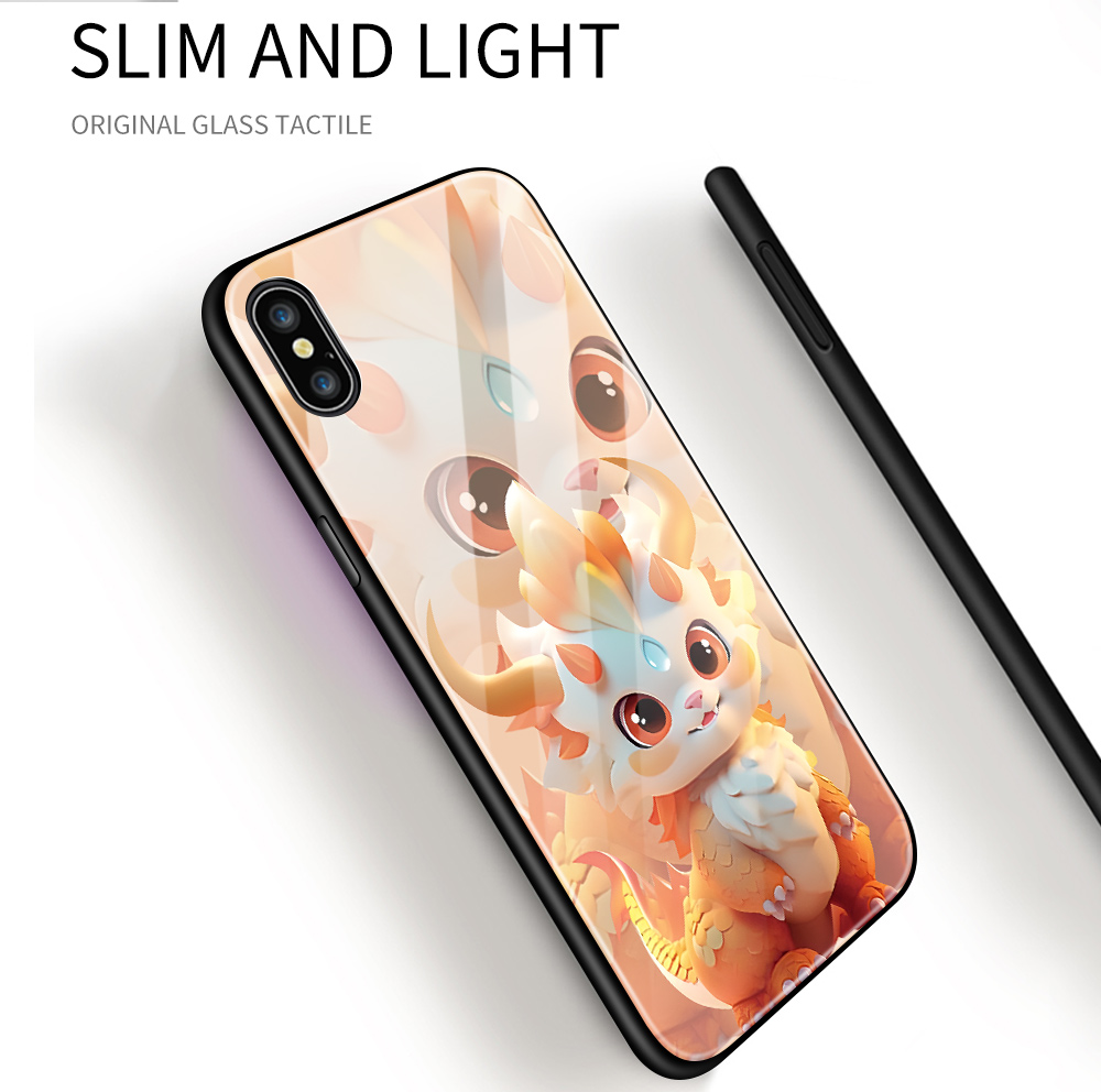 Phone Casing For Huawei Nova 3 Nova 3E Nova 3i Nova 4 Cartoon 12 Symbolic Animals Dragon Pattern Soft Shell Shockproof Enclosure Smooth Tempered Glass Mobile Phone Case