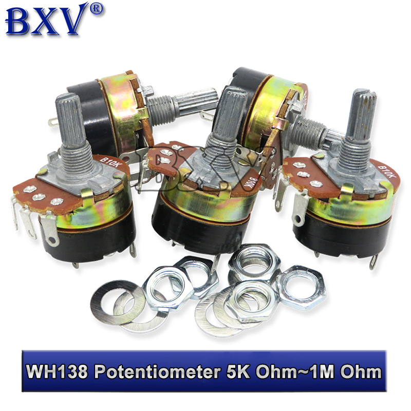 WH138-1 Potentiometer Adjustable Resistance Speed Regulator With Switch ...