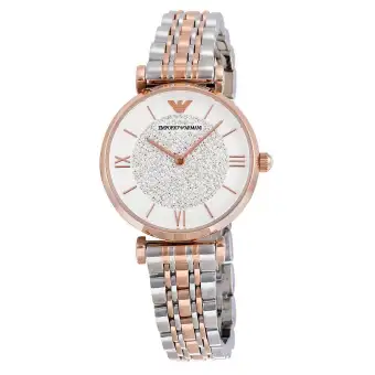 ladies emporio armani watch crystal pave dial ar1926