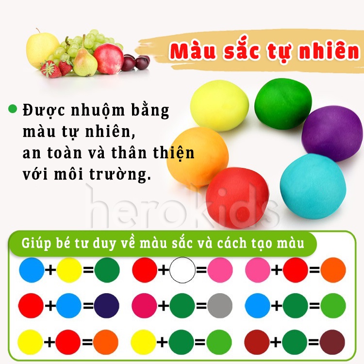 Đồ chơi đất nặn máy làm kem, máy làm mì từ bột lúa mì cho bé