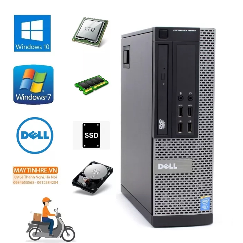 Máy tính đồng bộ Dell Optiplex 7020/9020 SFF (Intel Core i3 4130, Ram 8GB,  HDD 250GB) 