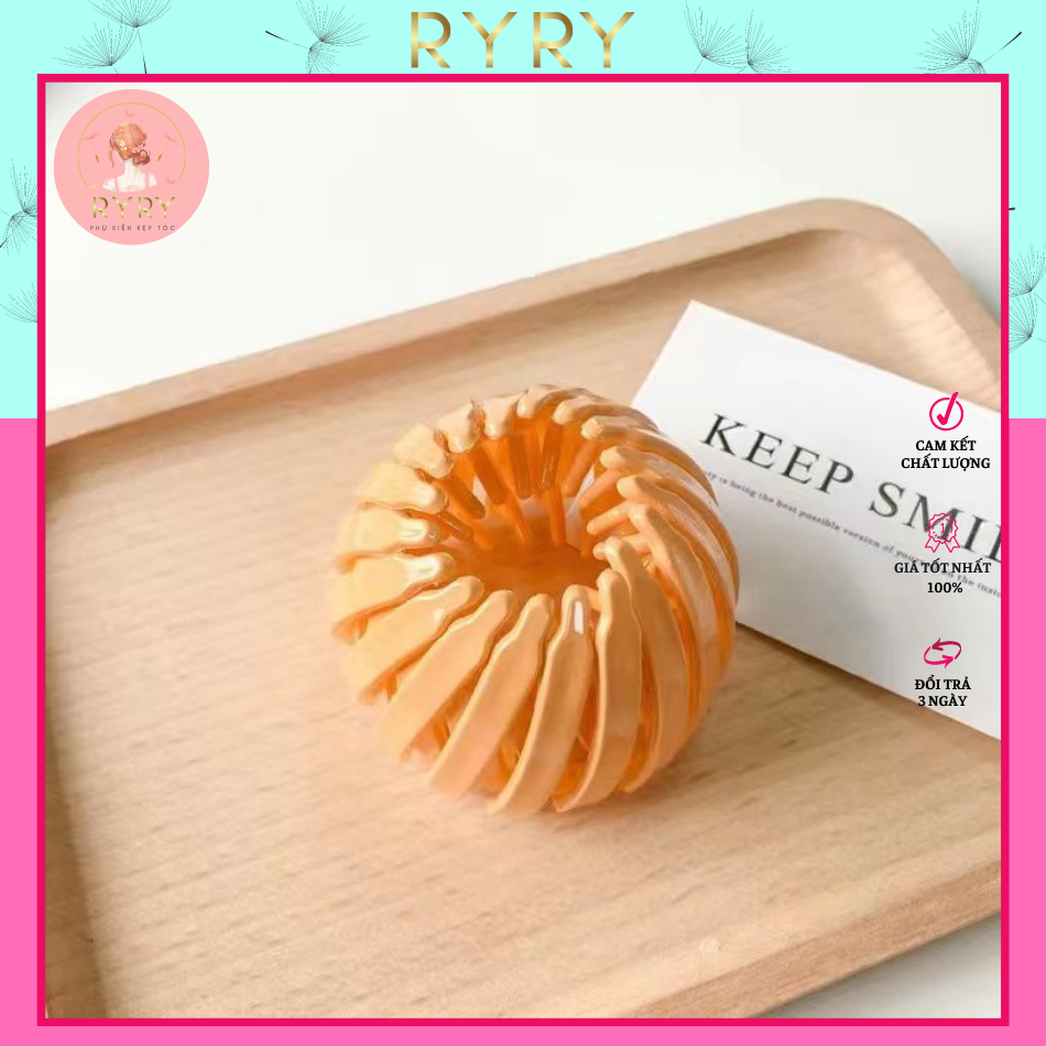 Búi Chụp Tóc Nhựa Co Giãn Đa Năng Nhiều Màu Mẫu Mới Nữ - Hot Trend