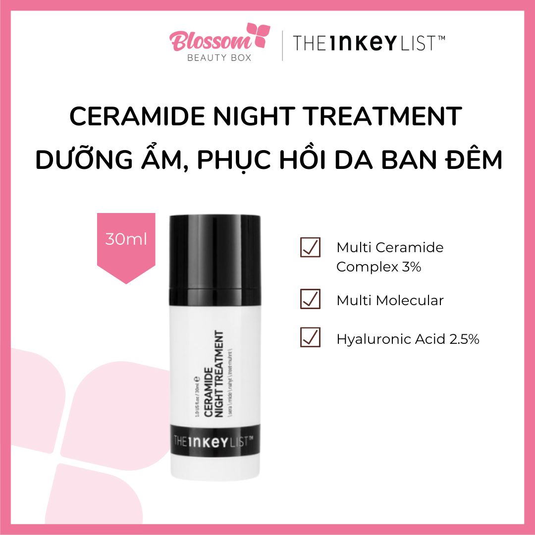 Kem dưỡng đêm the inkey list ceramide night treatment 30ml